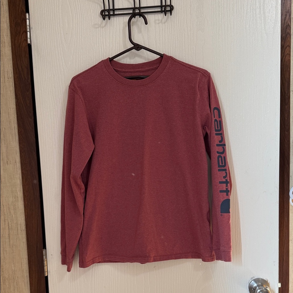 Carhartt Maroon Long Sleeve Tee